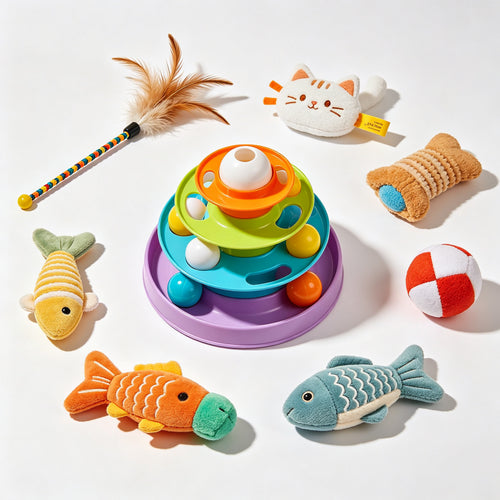 Automatic Cat Laser Toy — Rotating, Rechargeable