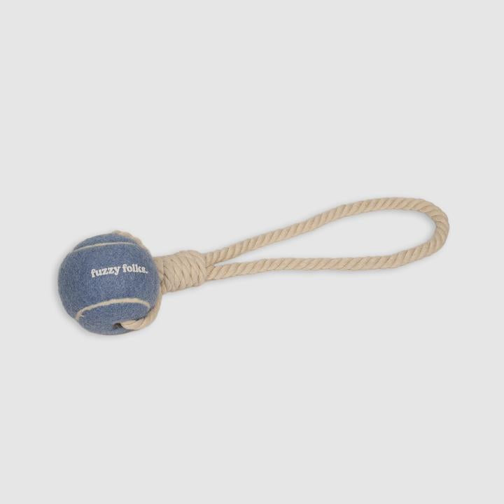 Rope & Tennis Ball Tug Toy