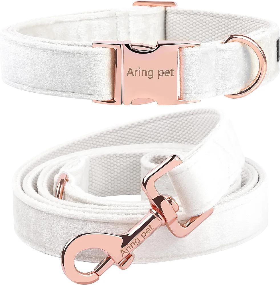 Solid-Color Collar & Leash Set
