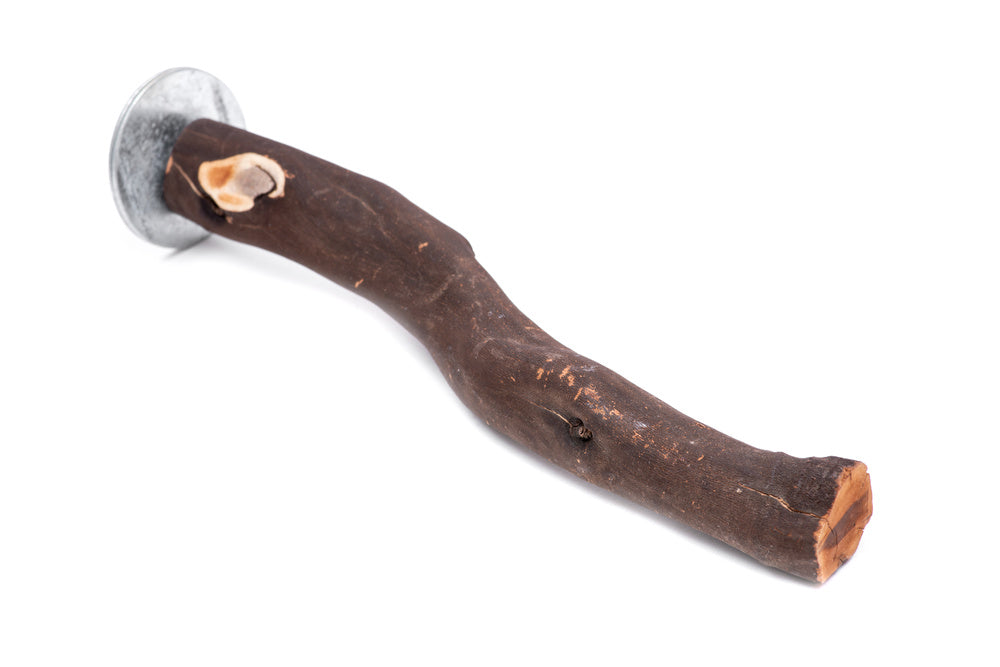 Natural Wood Bird Perch Stand