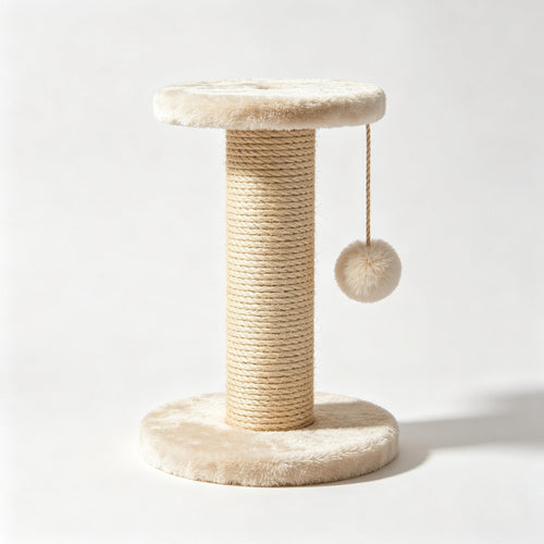 Cat Scratching Post — Sisal Rope, 40cm